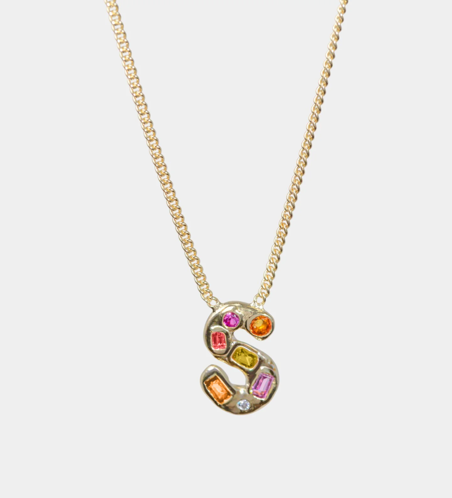 Sapphire Alphabet Necklace - Image 7